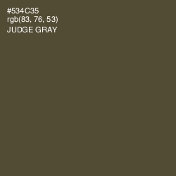 #534C35 - Judge Gray Color Image